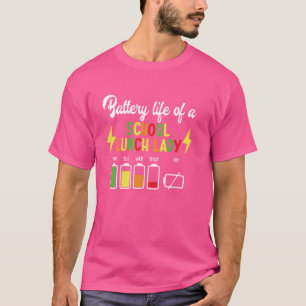 Camiseta Cafetería Escolar Trabajador Batería Vida De La Es
