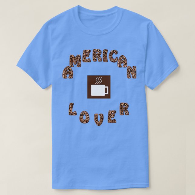 Camiseta Cafetería estadounidense para amantes del café Fre (Diseño del anverso)