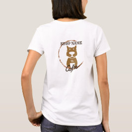 Camiseta Cafetería moderna y sencilla para perros