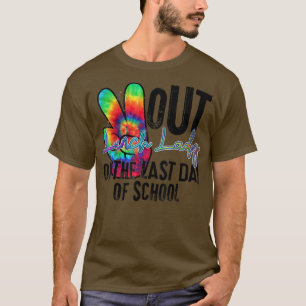 Camiseta Cafetería Peace Out Lunch Lady En El Último Día