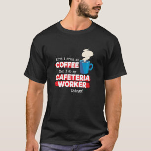 Camiseta Cafetería Trabajador y Café