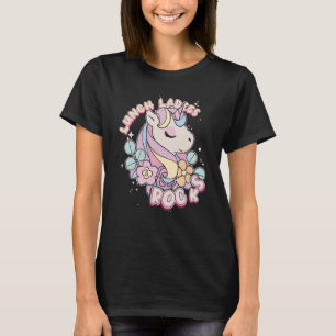 Camiseta Cafetería unicornio Trabajadora Lunes Damas Rock