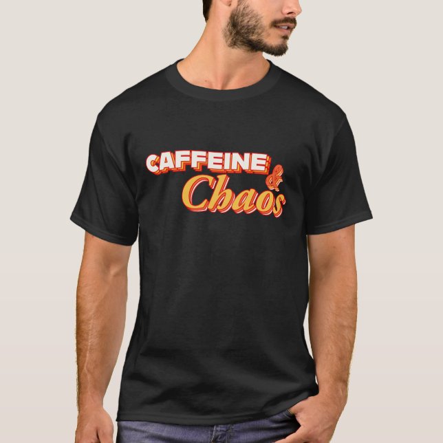 Camiseta Cafetería y caos (Anverso)