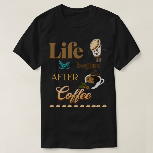 Camiseta cafeterías (Diseño del anverso)