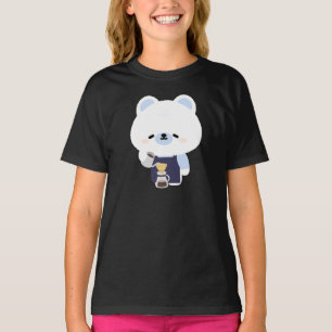 Camiseta Cafetero Oso Polar Adorable