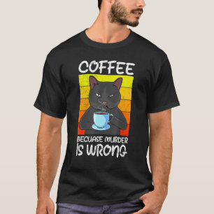 Camiseta Cafetero Propietario de Gato Bebida de café