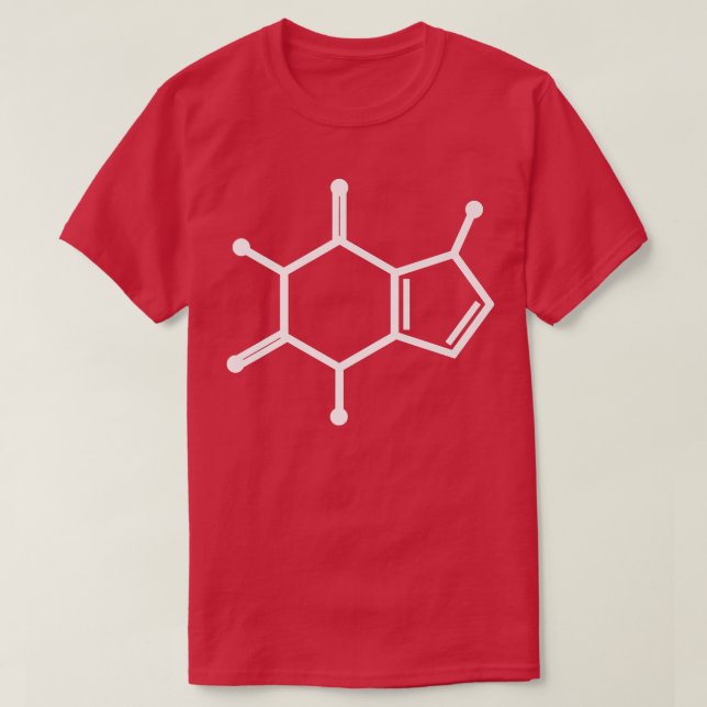 Camiseta Caffeine Chemistry Structural Formula Molecule Cof (Diseño del anverso)