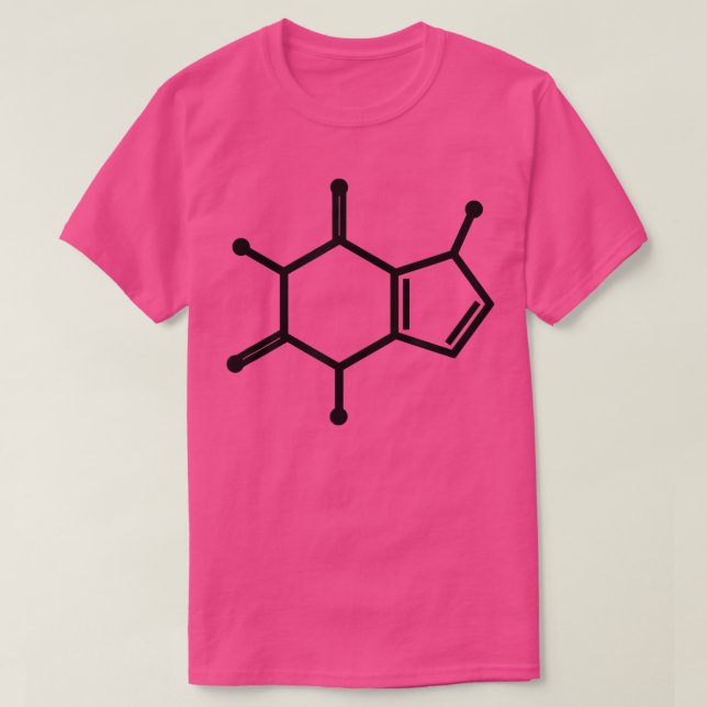 Camiseta Caffeine Chemistry Structural Formula Molecule Cof (Diseño del anverso)