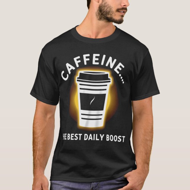 Camiseta Caffeine: Energía en cada soplo (Anverso)