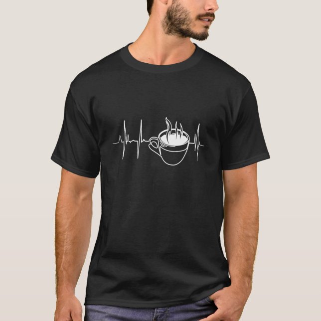 Camiseta Caffeine Junkie Coffee (Anverso)