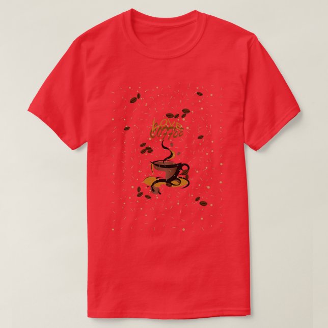 Camiseta Caffeine Lover (Diseño del anverso)