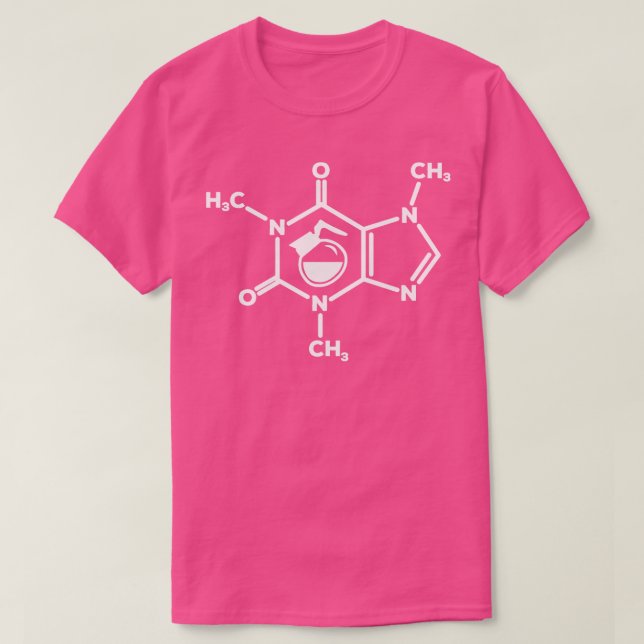 Camiseta Caffeine Molécula Café Pot Lovers Fórmula Funny (Diseño del anverso)