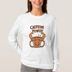 Camiseta "Caffeine Power: Flexing Coffee Cup T shirt"
