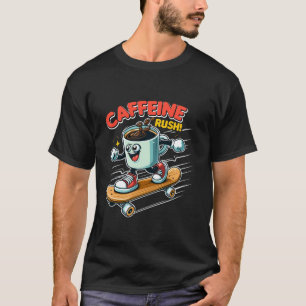 Camiseta Caffeine Rush Coffee Fun Coffee Lover