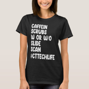 Camiseta Caffeine Scrubs Explora la vida de un técnico de t