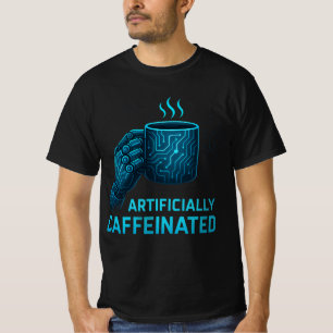 Camiseta "Caffeiner Engineer - Diseño geométrico para café