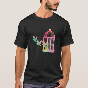 Camiseta Cage de color de agua suave