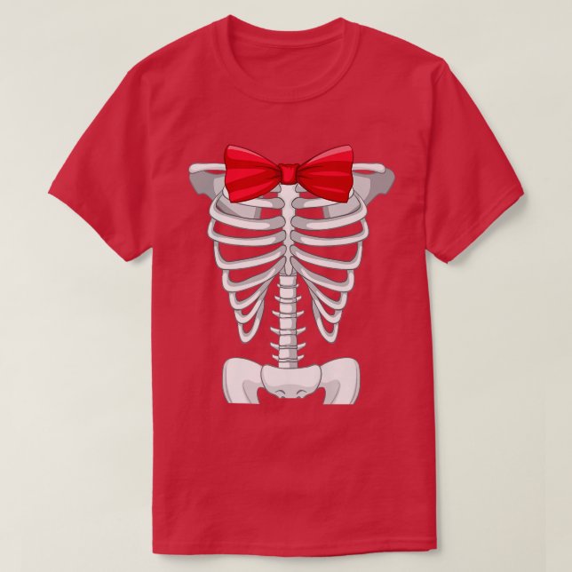 Camiseta Cage de Guay Skeleton Rib XRay Halloween Costume B (Diseño del anverso)