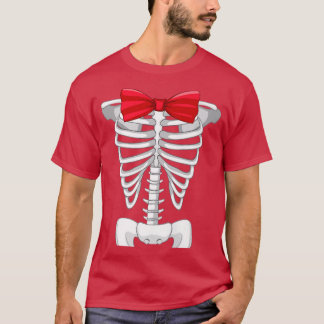 Camiseta Cage de Guay Skeleton Rib XRay Halloween Costume B