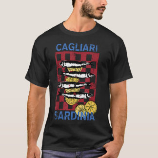 Camiseta Cagliari Cerdeña Retro Pescado Italiano Limón Y2K