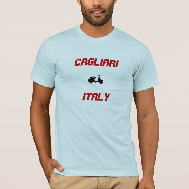 Camiseta Cagliari, Italia Scooter (Anverso)