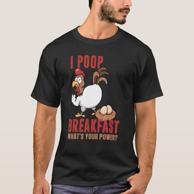 Camiseta Cago Desayuno Cuál Es Tu Superpoder, Ch Gracioso (Anverso)