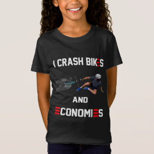 Camiseta Caí en un accidente de bicicletas y economías.