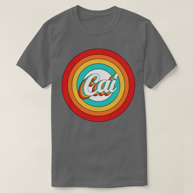 Camiseta Cai Name Shirt Vintage Cai Circle (Diseño del anverso)