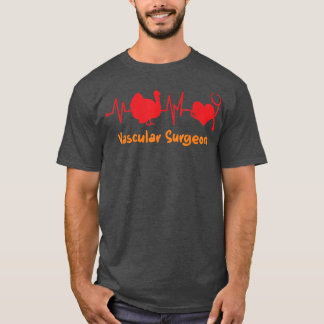 Camiseta Caída Acción de Gracias latido Turquía Vascular Su
