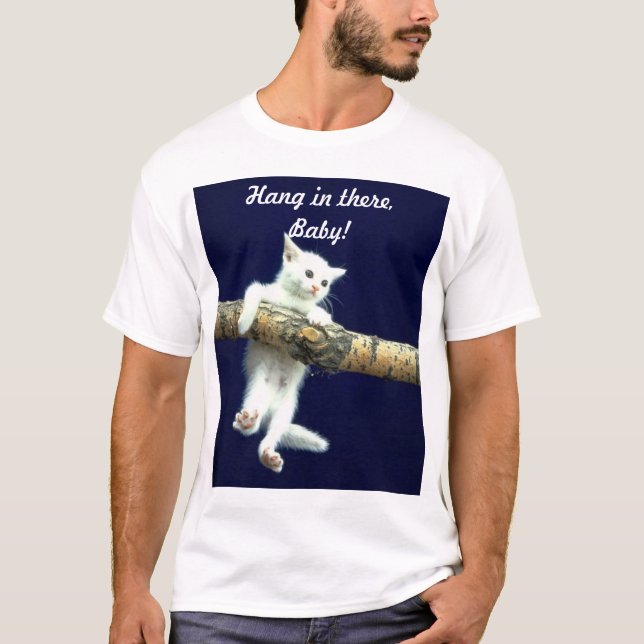 Camiseta ¡Caída adentro allí, bebé! (Anverso)