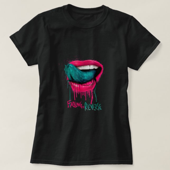 Camiseta Caída Al Contrario - Mercancías Oficiales - Lips T (Diseño del anverso)