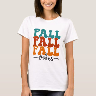 Camiseta Caída Caída Caída Vibes Tipografía Script Mujeres