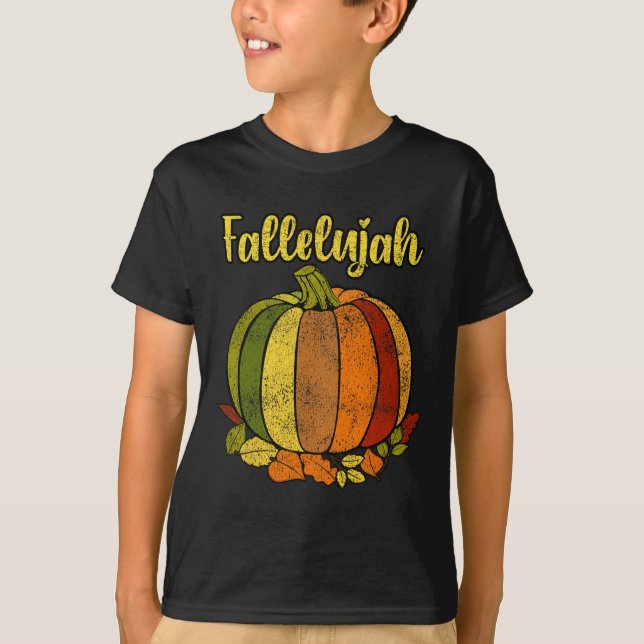 Camiseta Caída Calabaza Retro Molesto Otoño Ha (Anverso)