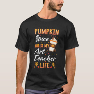 Camiseta Caída de Arte Maestra Calabaza Spice Latte Café Ot