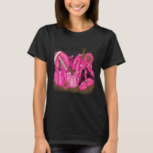 Camiseta Caída De Calabaza En Octubre Usamos Rosa Y Miramos