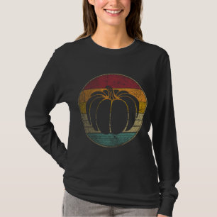 Camiseta Caída de frutas retro de calabaza otoño invierno d