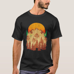 Camiseta Caída de Hiker Árboles otoñales Montañas Forestale