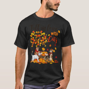 Camiseta Caída de hojas de gato de arce Hola Regalo de bici