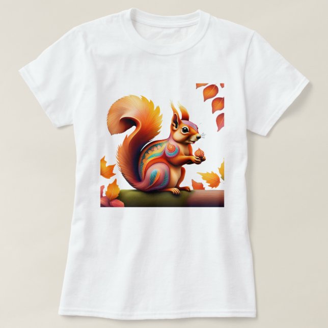 Camiseta Caída de la ardilla Alebrije (Diseño del anverso)