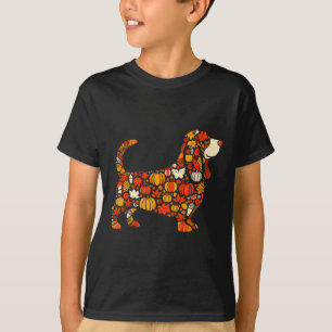 Camiseta Caída de la Calabaza de Otoño Hound Acción de Grac