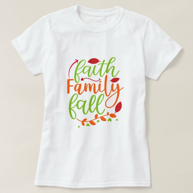 Camiseta Caída de la Familia Faith (Diseño del anverso)