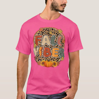 Camiseta Caída de la impresión de leopardo del otoño de la 