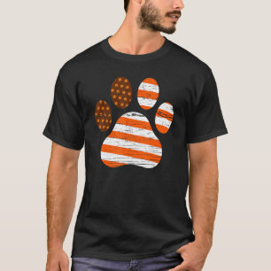 Camiseta Caída de la impresión de perras de gato y perros p