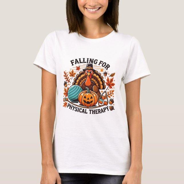 Camiseta Caída De La Terapia Física De La Calabaza De Pt Gr (Anverso)