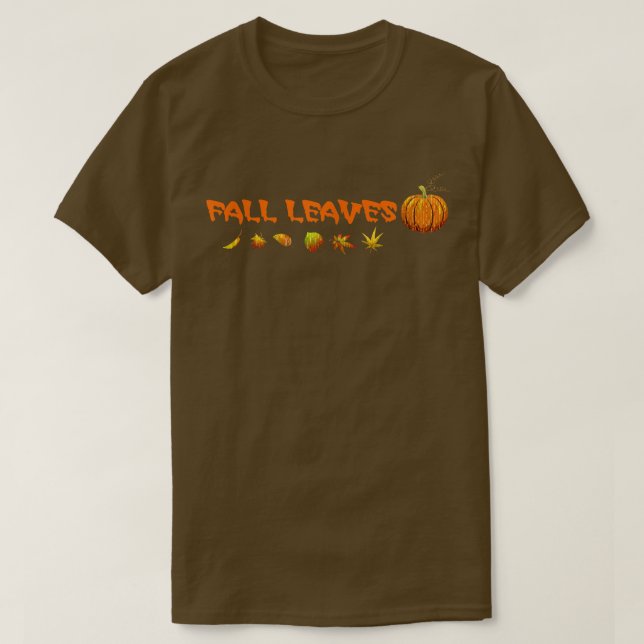 Camiseta Caída de las hojas de otoño (Diseño del anverso)