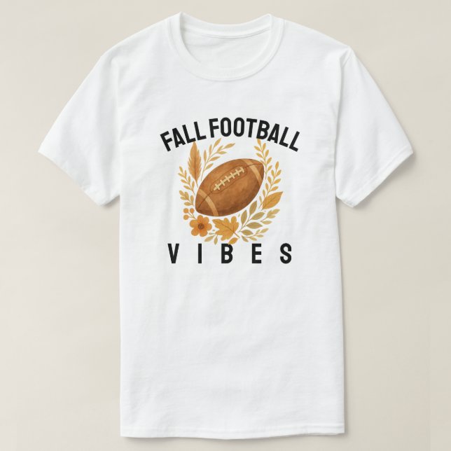 Camiseta Caída de las vibraciones de fútbol (Diseño del anverso)