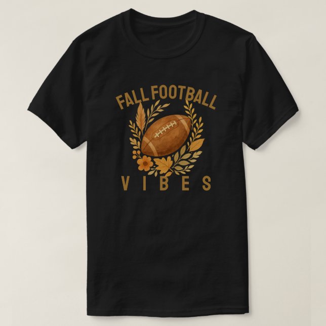 Camiseta Caída de las vibraciones de fútbol (Diseño del anverso)
