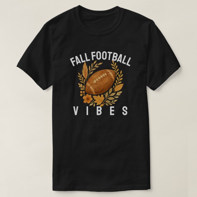 Camiseta Caída de las vibraciones de fútbol (Diseño del anverso)