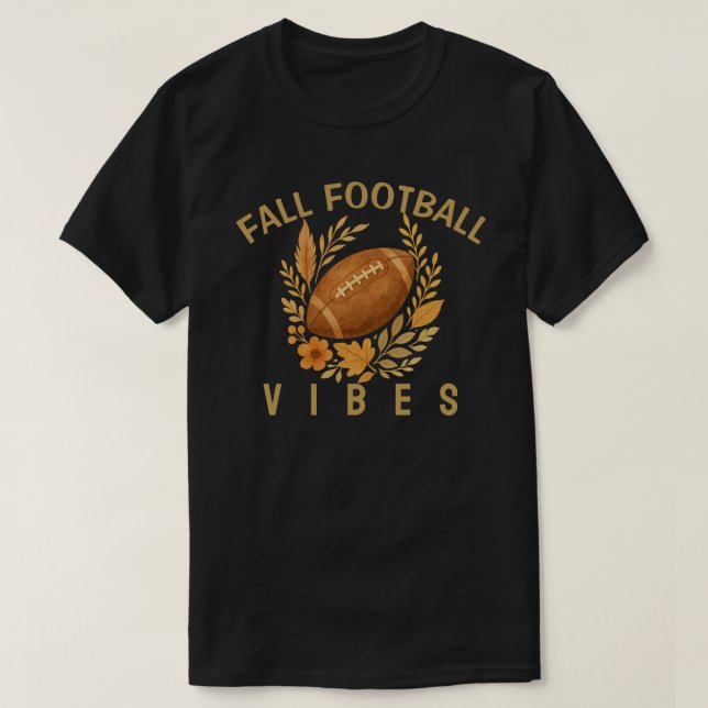 Camiseta Caída de las vibraciones de fútbol (Diseño del anverso)