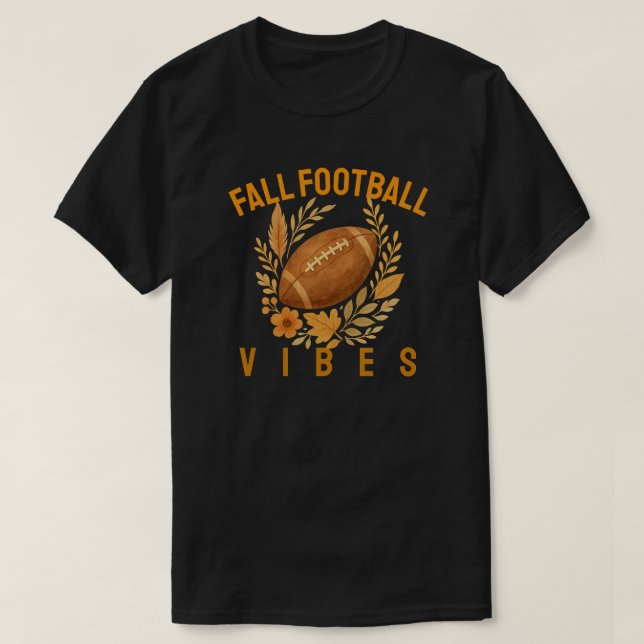 Camiseta Caída de las vibraciones de fútbol (Diseño del anverso)
